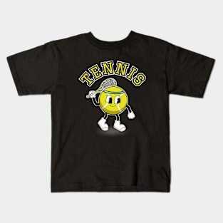 Retro Tennis Mascot Kids T-Shirt